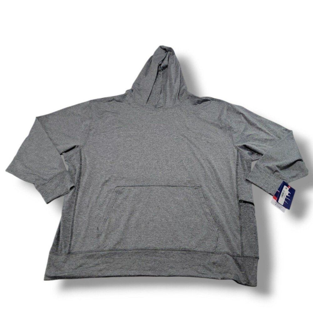 New Champion Shirt Size 2XL Long Sleeve Hooded Shirt Moisture-wicking Athleisure